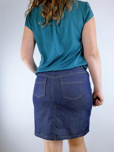 Fadenkäfer Papierschnittmuster Jeansrock Damen